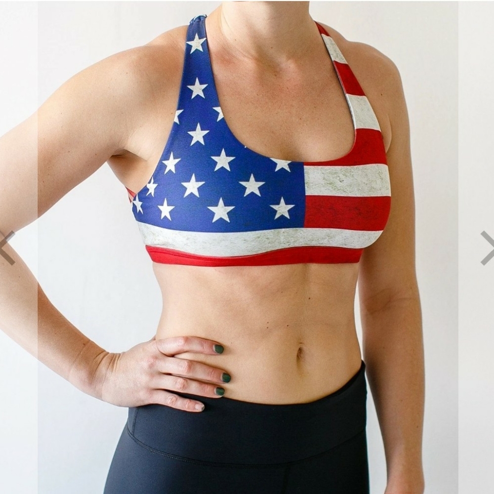 Born Primitive American flag Vitality sports bra